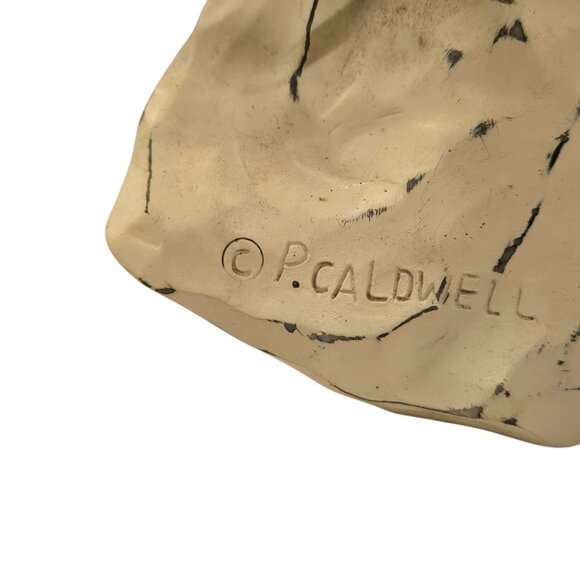 Angel Figurine Garden Shovel Wings Flowers Gardener 7 Inch P Caldwell - Picture 3 of 16